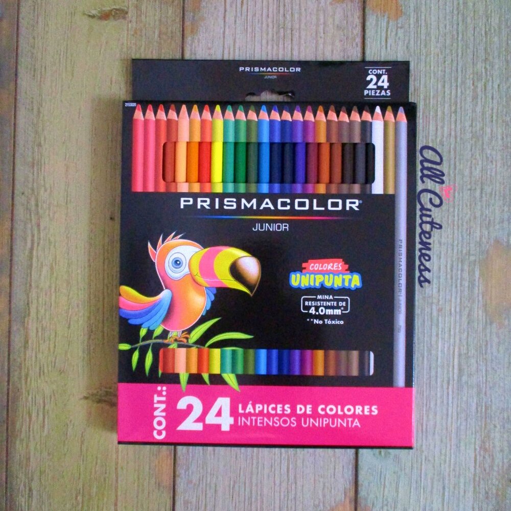 Prismacolor Junior Colored Pencils Set. Wooden Color Pencils.